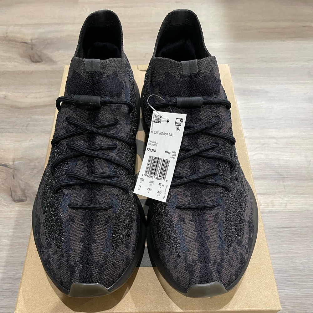 Yeezy Boost 380 Onyx Non-Reflective Size 11